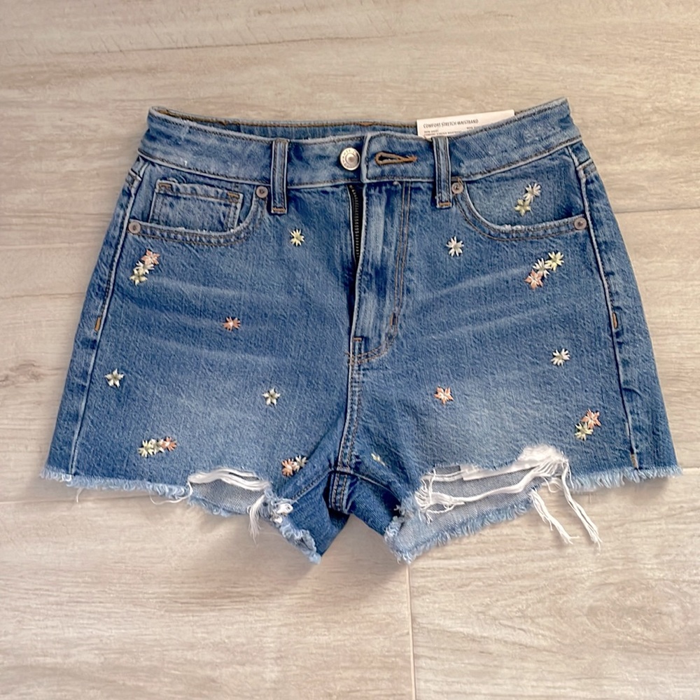 Flower Mom Short American Eagle Size 0 NWT